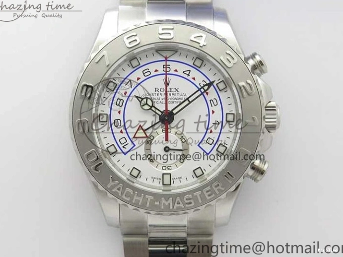 MiroTime 0126 Lightweight YachtMaster II 116689 SS JF 1:1 Best Edition White Dial Ceramic Bezel on SS Bracelet A7750 V 3184